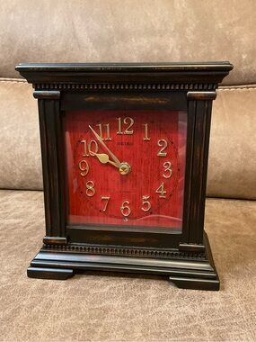 Seiko Wooden Desk Clock with Melodies